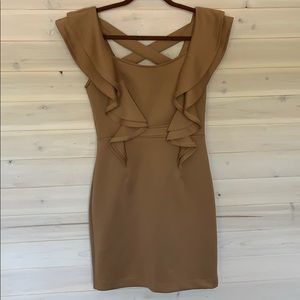 Tan/copper dress